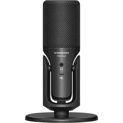 Sennheiser Profile USB Condenser Microphone with Desktop Stand Bundled with Microphone Boom Arm + Wind Screen Pop Filter + Microfiber Cleaning Cloth (4 Items) - style: Profile Mic + Arm & Pop Filter