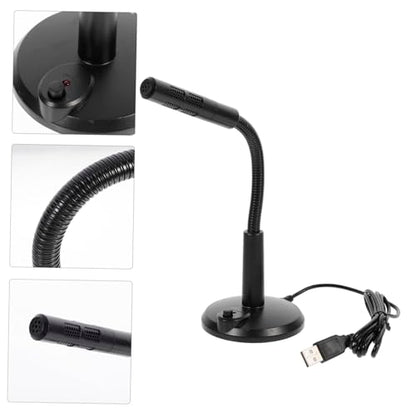 USB Microphone Base for Laptop and Desktop for Gaming Streaming and Voice Chat Compact Design Easy to Use No Drivers Required