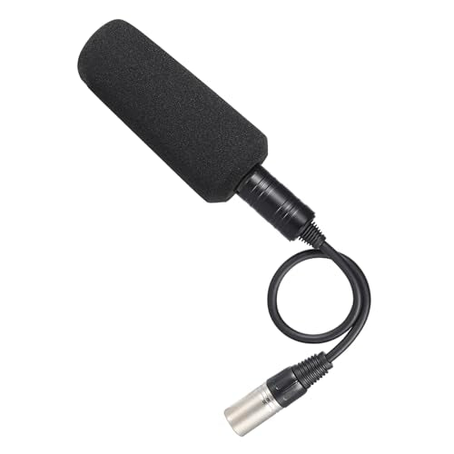 Andoer Video Recording Interview Photography Stereo Condenser Unidirectional Microphone Mic for Sony Panosonic Camcorders-XLR Interface