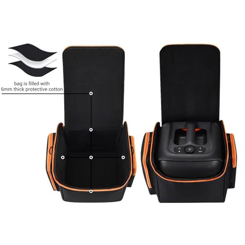 Carrying Case for JBL PartyBox Encore Essential, Travel Bag with Strap | Protective travel bag for JBL PartyBox Encore Essential. Padded polyester, pockets for mics & accessories. shoulder strap.