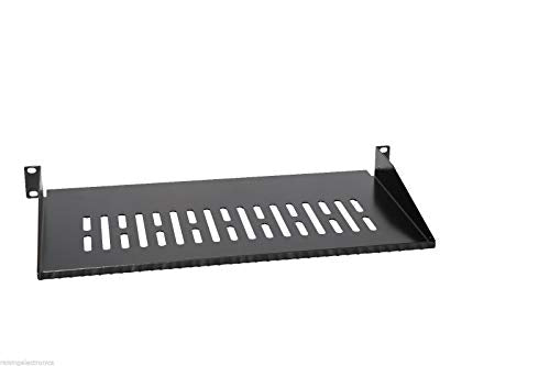 Server Shelf Cantilever Tray Vented Shelves Rack Mount 19 Inch 1U 8Inch(200mm) Deep - color: Black-8Inch, size: 8Inch(200mm) Deep