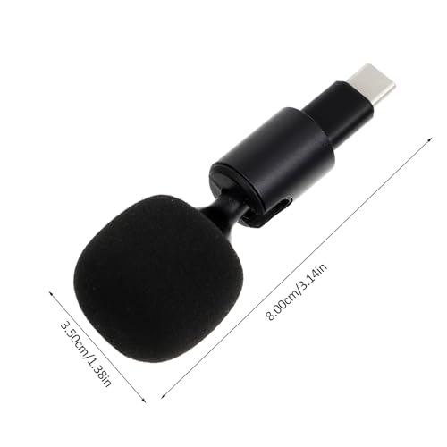 SUPVOX USB-C Condenser Microphone for Phone & PC, Plug & Play Mini Microphone with Noise Reduction Sponge Cover, for Live Streaming, Gaming, Recording, Podcast, Online Meetings