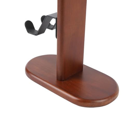 Zopsc Wooden Controller Stand, Gaming Headphone Holder, Walnut Desktop Display Organizer for 3 Controllers, Game Accessories
