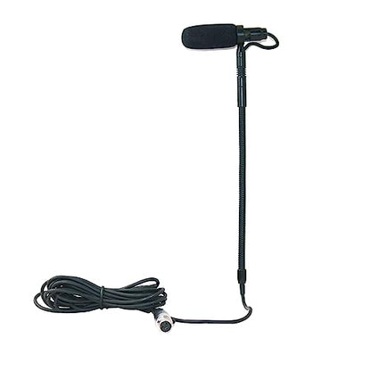 IM80-SH4-FLT Clarinet Clip-On Musical Instrument Microphone for Shure Wireless System 48V Phantom Power Input Flexible Gooseneck Condenser Microphone with Flute/Clarinet Clamp