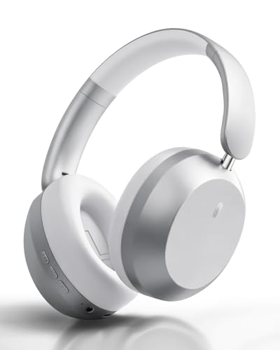 Wentronic Y05 Wireless Bluetooth Headphone, Noise Cancelling, Sliver | Wireless Over-Ear Headphones, Hi-Res Audio, 48H Playtime, Built-in Mic, Comfort & Connectivity, Works with iOS, Android & PC - color: Silver