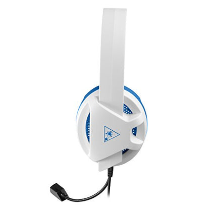 Turtle Beach Recon Chat PlayStation Headset – PS5, PS4, Xbox Series X, Xbox Series S, Xbox One, Mobile & PC with 3.5mm – Glasses Friendly, High-Sensitivity Mic, White - color: White