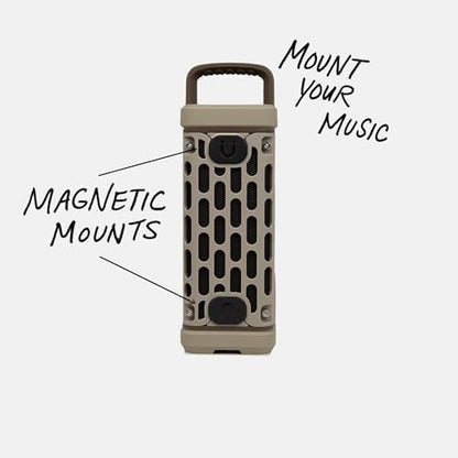 Turtlebox Ranger, Ultra-Portable Bluetooth Speaker, Waterproof, Tan - color: Tan