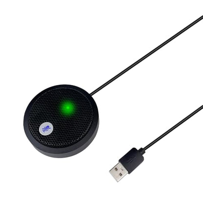 USB Microphone, Desktop Microphone, Mute Button with LED Indicator, Noise Reduction, Omnidirectional Condenser Microphones for PC Laptops or Video Conferences, Plug & Play