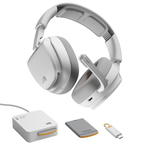GLORIOUS GHS Wireless InfinitePlay - Gaming Headset - PC, PS5, PS4 - White - color: White, size: One Size - GHS Wireless