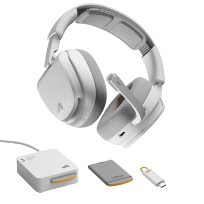 GLORIOUS GHS Wireless InfinitePlay - Gaming Headset - PC, PS5, PS4 - White - color: White, size: One Size - GHS Wireless