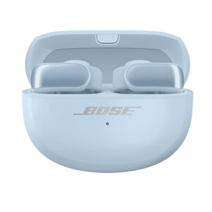Bose Ultra Open Bluetooth Earbuds, True Wireless Earbuds with OpenAudio for Awareness, Clip On Design for Comfort, Immersive Audio, Up to 48 Hrs of Playtime + 20W Wall Charger (Moonstone Blue) - color: Moonstone Blue