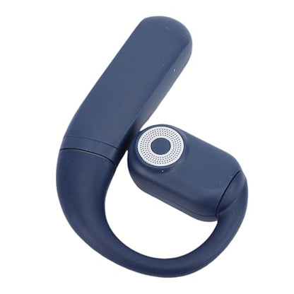 Yoidesu Single Ear Bluetooth Headset for Phone Calls with Display, Ear Piece Bluetooth Phone with 180 Rotatable Hook and Replaceable Battery for Daily Use (Blue) - color: Blue