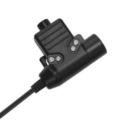 Two Way Radio U94 Ptt Adapter Push-to-Talk Button Adapter Calbe for Walkie Talkie Tactical Headset (K1 Civilian Wiring)