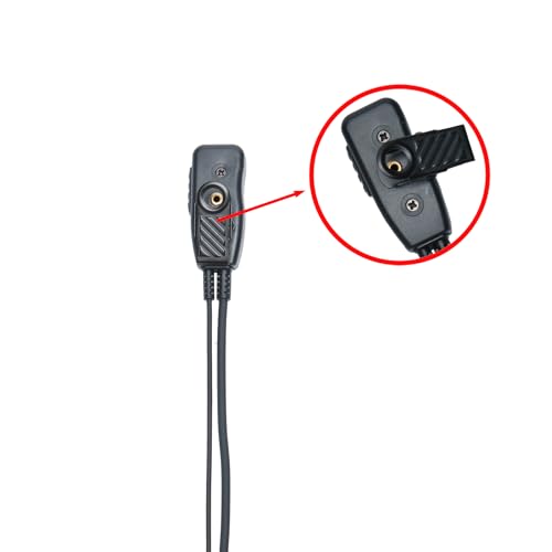 5-Pack PD500 MIC PTT Earpiece Headset Compatible with Hytera Walkie Talkie