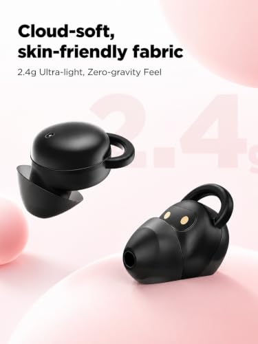 NE91 Invisible Sleep Earbuds, Mini Wireless Bluetooth Earbuds, Hi-Fi Sound | Low-Profile Comfort Fit, Ergonomic In-Ear Design, Tiny Earphones for Side Sleepers, Sleeping, Music, Calls, Work & Travel