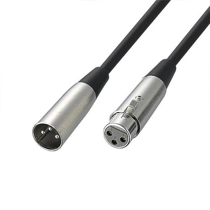 XLR Cables Male to Female 3 pin Cable Extension, XLR Cables Metal Pins Male to Female 3 Pin Cable with Speaker Systems, Stage 1M