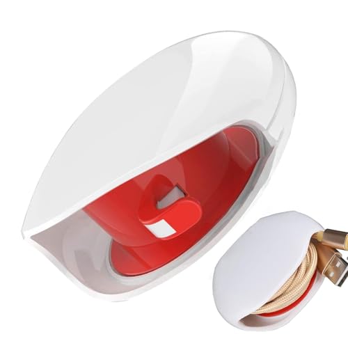 Cord Winder Automatic Portable Automatic Winding Stylish | Wire Storage Housekeeper Desk Nightstand Travel Car Home Office Charging Station Cable Management Drawer Purse Bag Backpack