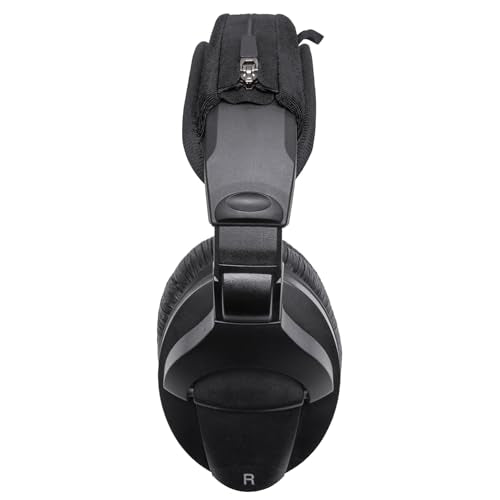 Headband Cushion Cover Compatible with Sennheiser HD280, HD280 Pro, HD300 Pro, HMD280, HMD281 Over Ear Headphone, 6mm Thick Soft Cushion, No Wobble Zipper Slider, with Hanging Loop