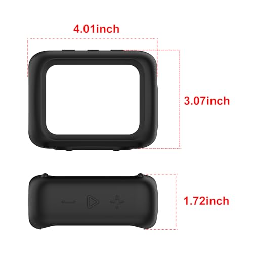 Anti-Collision Silicone Cover Waterproof Soft Anti-Drop Protective Case Anti-Scratch Shell for GO5 Portable Bluetooth Speaker Shockproof Protective Sleeve - color: Black