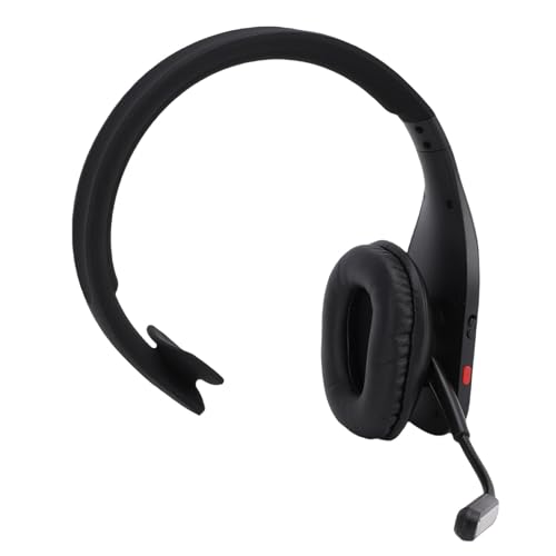 Sanpyl Trucker Bluetooth Headset Wireless Single Ear with AI Noise Canceling Mic for Truck Drivers Conference Calls