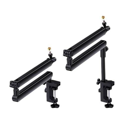 Functional Metal Mic Stand with Cable Management Systems Perfect for Live Broadcast Vocal Adjustable Boom Arm