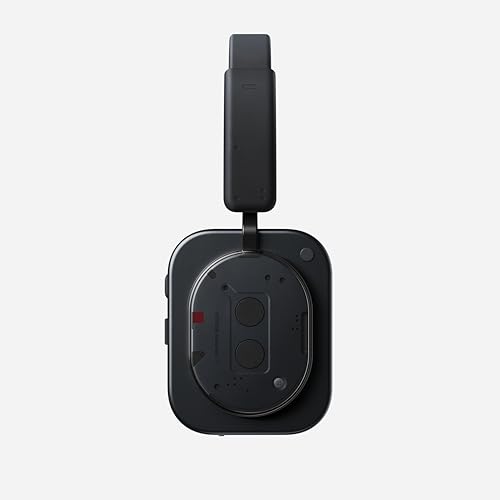 Nothing Headphone (1) Hybrid Active Noise Cancelling Headphones, Wireless Over-Ear Headphones with 6 Mics, 80Hrs Playtime, Hi-Res Audio, KEF-Tuned, Spatial Sound, Comfort Fit & Fast Charging Black - color: Black