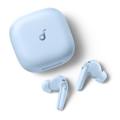 Soundcore P31i by Anker Translation Earbuds with Real-Time Adaptive ANC | Real-Time Adaptive Noise Cancelling, Hi-Res Sound, Translation Earbuds, 50H Playtime, Spatial Audio, Fast Charging, IP55 - color: Light Blue