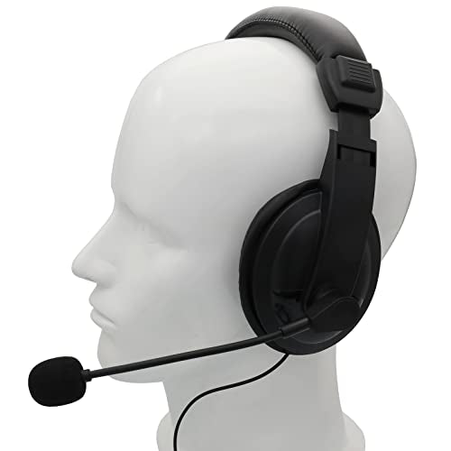 Overhead Headsets Headphones with VOX-PTT Boom Mic Compatible with Motorola Radios Walkie Talkie RDM2070d CP200 CP200d CLS1410 CLS1413 CLS1450 2-pin
