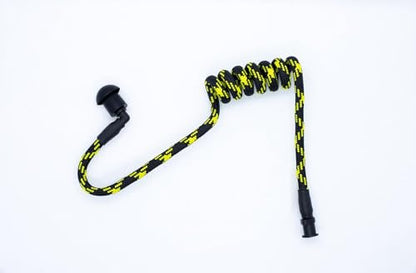 Fabric-Coated Acoustic Tube Ear Piece - Tubeez Walkie Talkie Earpiece with Black Ear Plugs - Moisture-Blocking Threaded Tube Fits with Any Motorola Radio Earpiece, Gold Fleek - color: Gold Fleek