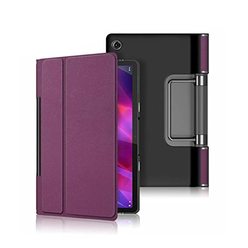 Case for Lenovo Yoga Smart Tab 11 inch YT-J706F/N Tablet 2021 PU Leather Lightweight Shell Shockproof Protective Cover - color: Purple