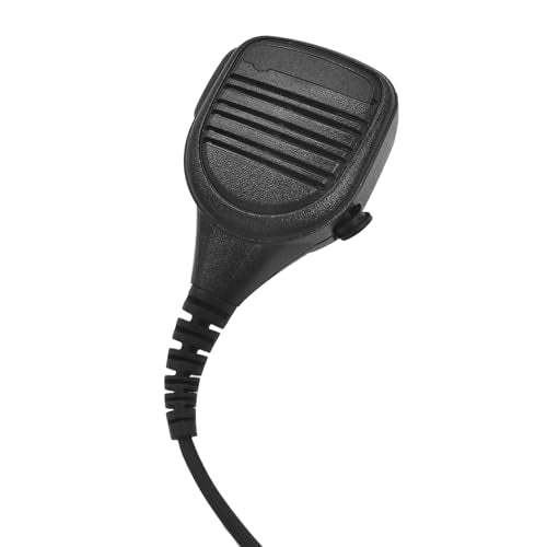 Radio Speaker Mic Shoulder Lapel Hand Microphone with 3.5mm Audio Jack Walkie Talkie Hands Free Mikes for Hyt Hytera BD 402 402i 502 502i 612i 482i 362i PD 506 TC508 (Black)