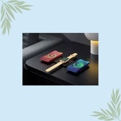 3-in-1 Foldable Magnetic Wireless Charger for iPhone, Apple Watch & AirPods – Fast Charging Station, Travel-Friendly, Compact Design, USB-C Powered