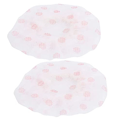 120 Pcs Microphone Caps Disposable | Non - Woven Particle & Saliva Guard Replacement Covers for Handheld Microphones/Home/Studio | 7x7.6cm (red dot white) - color: red dot white