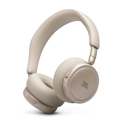 JBL Live 680NC - Noise Cancelling Headphones - Champagne | JBL Signature Sound with Hi-Res Audio wired and wireless, True Adaptive Noise Cancelling 20, real time calibration - color: Champagne