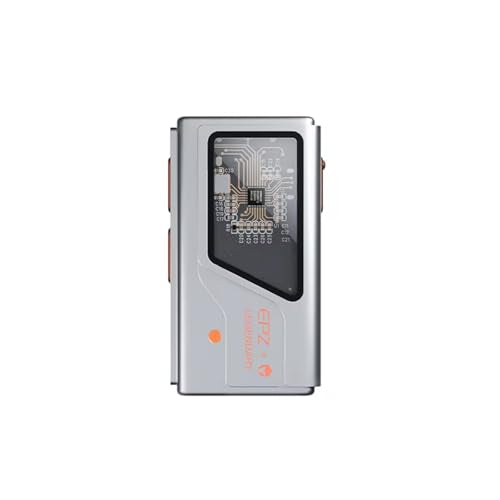 EPZ USB-C Gaming Sound Card Hi-Fi Grade DAC Chip Adaptive Dual 3.5mm Ports Portable Sound Card Built-in EQ Visualisation - color: silver