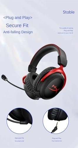 Precision Replacement Microphone for NEW HyperX Cloud II Wired (Post-2022) Gaming Headset | 1:1 Fit, All-Metal Boom, Plug & Play