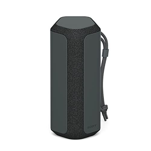 Sony SRS-XE200 X-Series Wireless Ultra Portable-Bluetooth-Speaker, IP67 Waterproof, Dustproof and Shockproof with 16 Hour Battery and Easy to Carry Strap, Black | 16 Hour Battery, Easy to Carry Strap, Wide Sound Goes Anywhere, Line Shape Diffuser, Dual Pa
