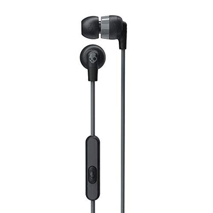 Skullcandy Ink’d+ Wired Earbuds with 3.5mm AUX Plug - Black | Noise Isolating Fit, Wired Connection, In-Line Microphone Call and Track Control, Ear Gel Sizes for Custom Fit, Travel Ready - color: Black