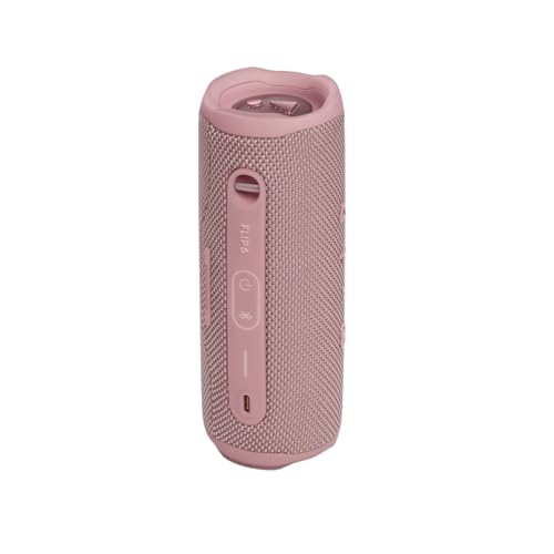 JBL Flip 6, Pink - Waterproof, Portable & Durable Bluetooth Speaker - Up to 12 Hours of Wireless Streaming - Includes Noise-Canceling Speakerphone, Voice Assistant Connect+ - color: Pink