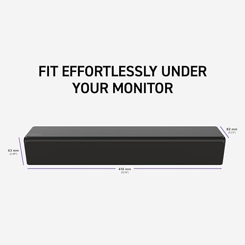 Creative Stage SE mini Compact Under-monitor Soundbar with Bluetooth 5.3, USB Digital Audio, for PC and mobile (Renewed)