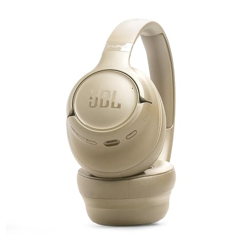 JBL Tune 730BT - Wireless Over-Ear Headphones - Beige | JBL Pure Bass Sound, Customize your sound with the JBL Headphones App, 2 beamforming mics for perfect calls - color: Beige