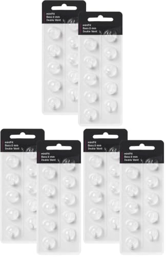 for Oticon Hearing Aid Supplies,Double Vent 8MM/20PCS,Hearing Aid Domes (Pack of 3) - size: 8MM DOUBLE VENT (Pack of 3)