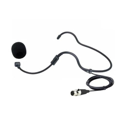 Replacement Headworn Headset Microphone for Phenyx Pro Wireless Bodypack Transmitter, UHF Bodypack Microphone for PTU-71/PTU-7000/PTU-6000, with Mini 3 Pins XLR Connector, Black