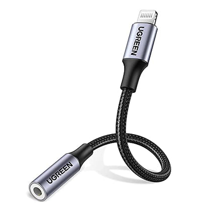 UGREEN Lightning to 3.5mm Adapter for iPhone and USB C to 3.5mm Audio Adapter Bundle