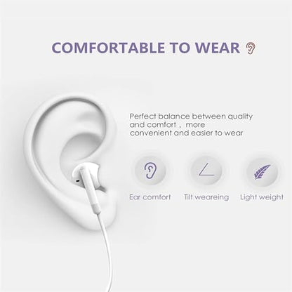2 Packs-for iPhone 14/13/12/11/XR/XS/X/Pro/Pro Max Headphones Wired Earbuds | Nosie Reduction Built-in Microphone & Volume Control Headsets Compatible with iPhone 14/13/12/11/XR/XS/X/8/7/SE/Pro/Pro Max