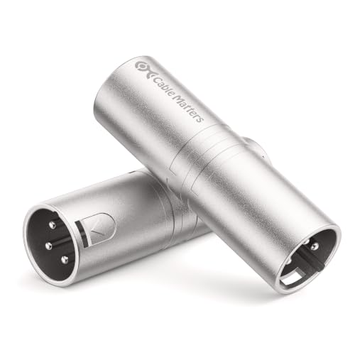 Cable Matters 2-Pack XLR to XLR Gender Changer Adapter, Male to Male