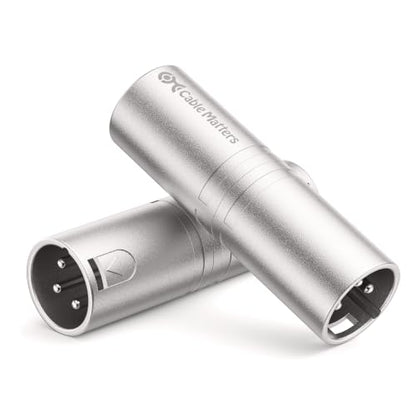 Cable Matters 2-Pack XLR to XLR Gender Changer Adapter, Male to Male