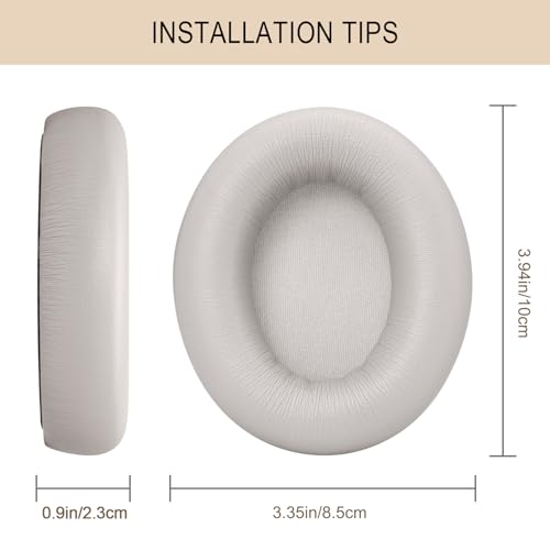 Ear Pads Replacement for Beats Studio Pro Headphone Earpads | Studio Pro Cushions with Protein Leather Strong Adhesive (Sandstone) - color: Sandstone