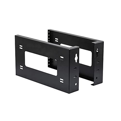 RIVECO 4U Open Frame Rack Wall Mount & Desktop Mount, No Assembly Required Server Rack for Network Equipment & Data AV HiFi Stereo Gaming Electronics Shelf - size: 4U