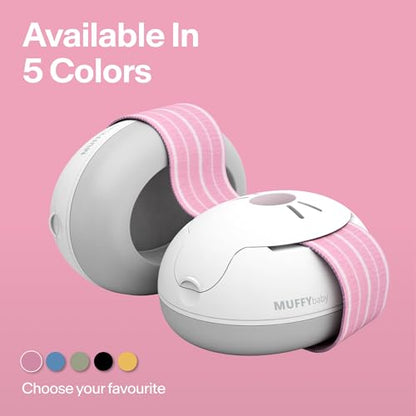 Alpine Muffy Baby Ear Muffs Noise Protection | Toddler Ear Protection | For babies up to 4 years | 24dB Sound Reduction | Baby Hearing Protection | Noise Reduction | Baby Essentials New Mom Gifts - color: Pink
